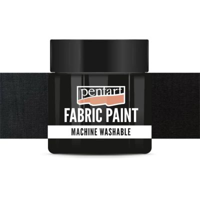Barva na textil, 50 ml, neprůhledná černá