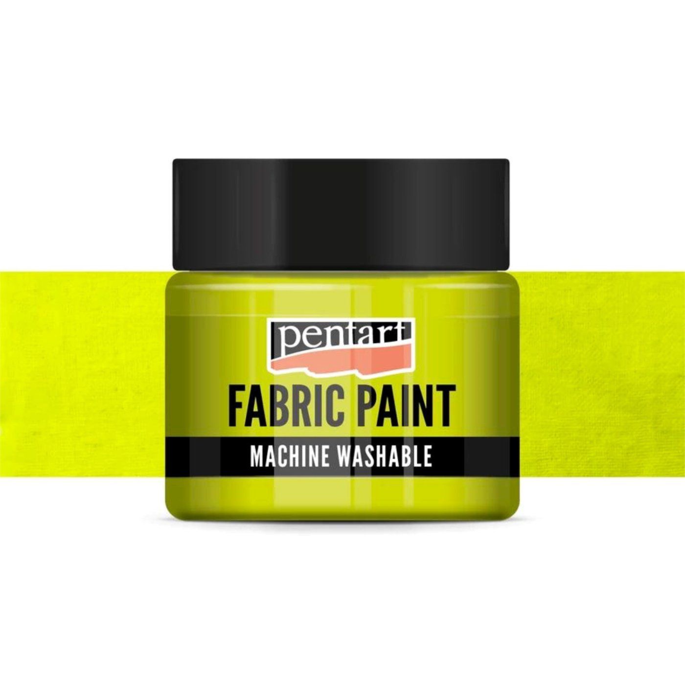 Barva na textil, 30 ml, neprůhledná neonově žlutá