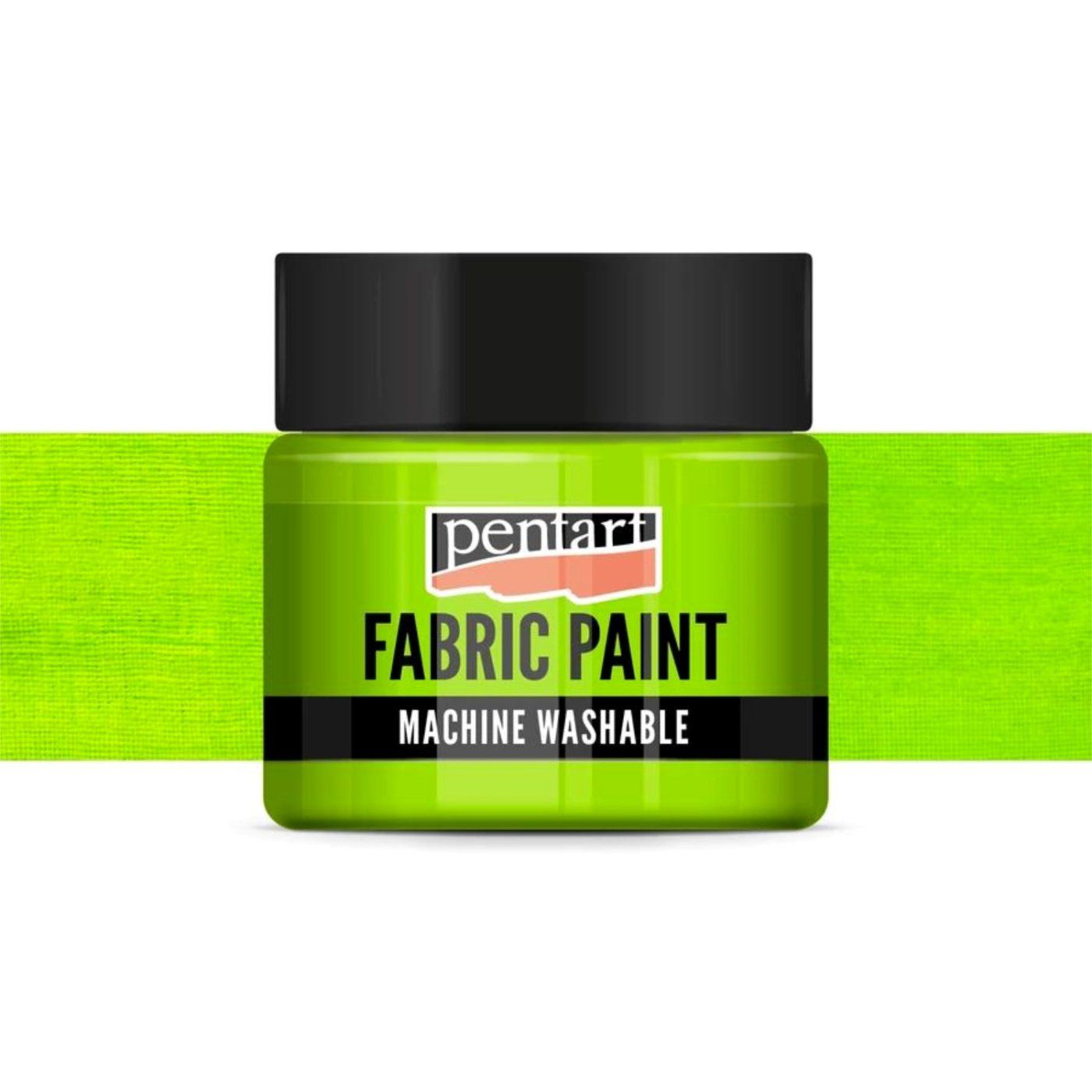 Barva na textil, 30 ml, neprůhledná neonově zelená