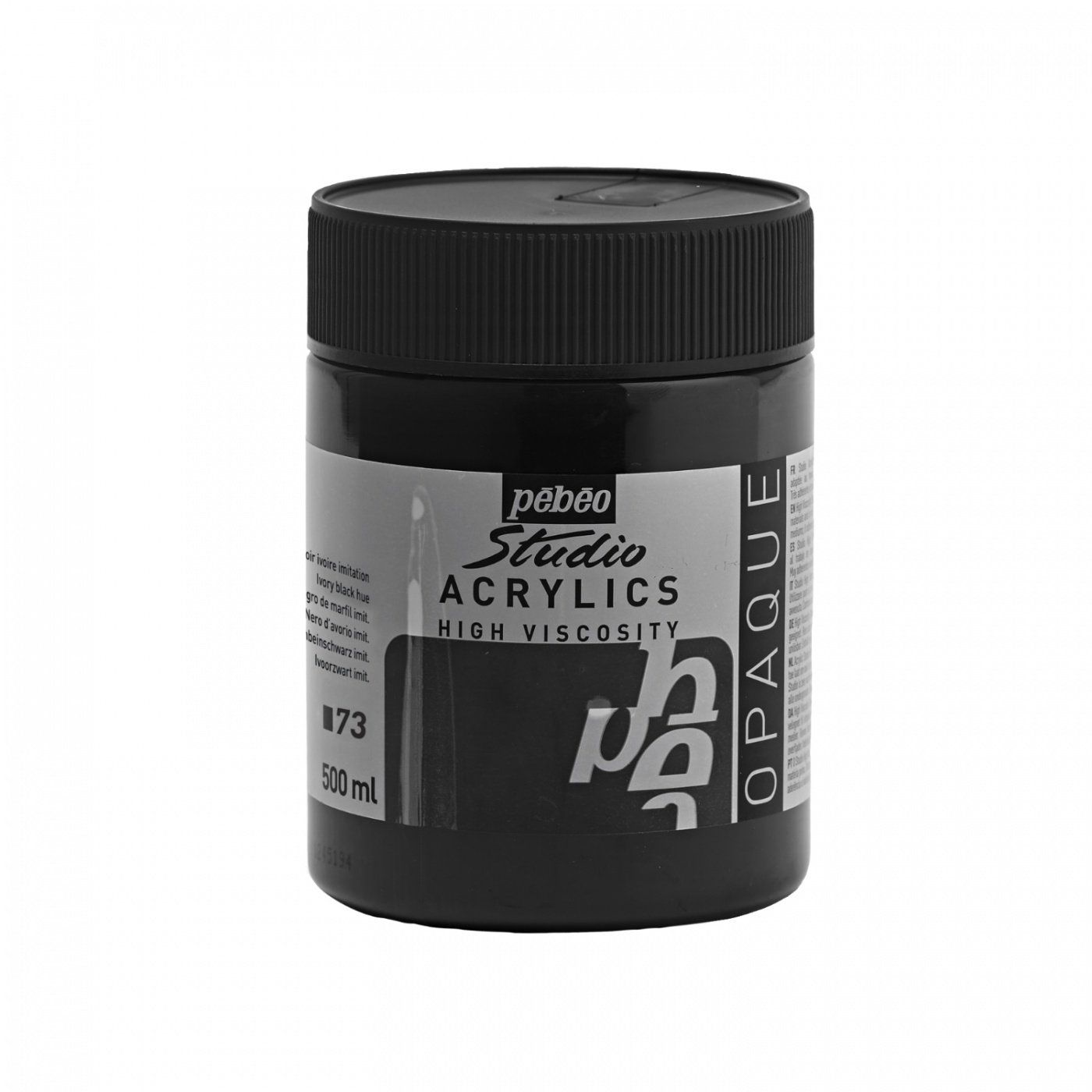 Studio Akryl 500 ml, 73 slonovinově černý odstín