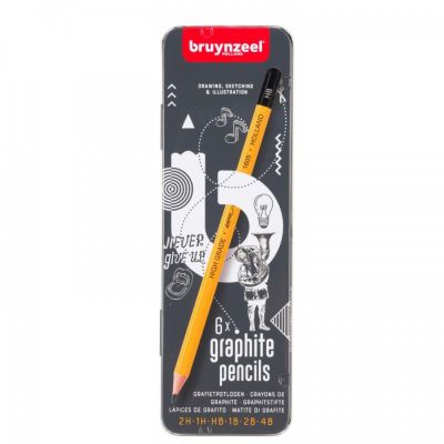 Bruynzeel, Grafitové tužky Burotek, sada 6 ks