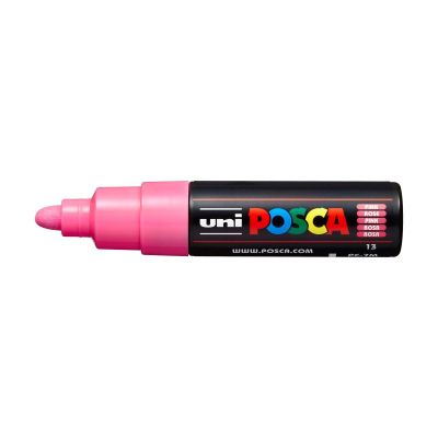 Popisovač Uni Posca PC-7M, 4,5-5,5 mm, růžový