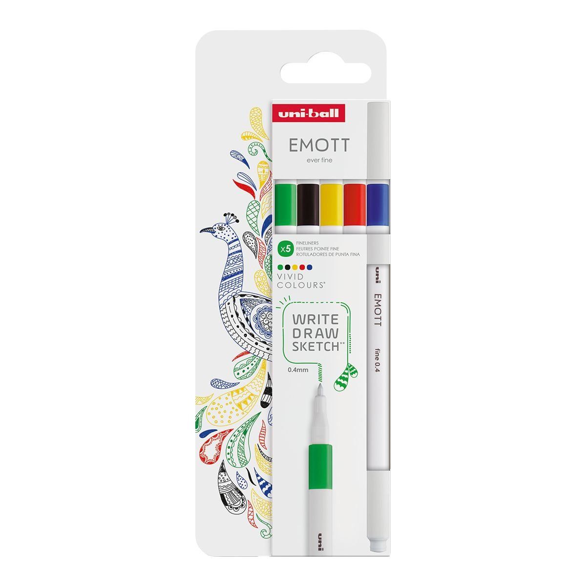 Liner EMOTT, 0,4 mm, sada 5 kusů VIVID