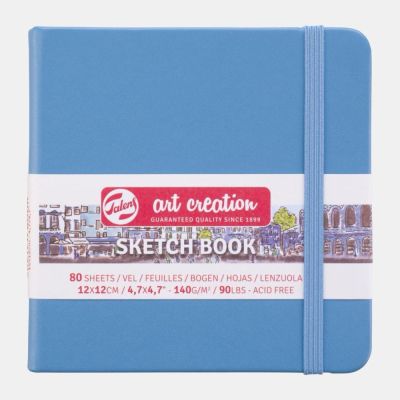 Art Book, Art Creation, skicák, 12 x 12 cm, modrý