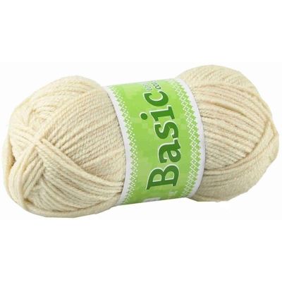 Basic, akrylová příze, 50 g, cca 150 m, 1145 krémová