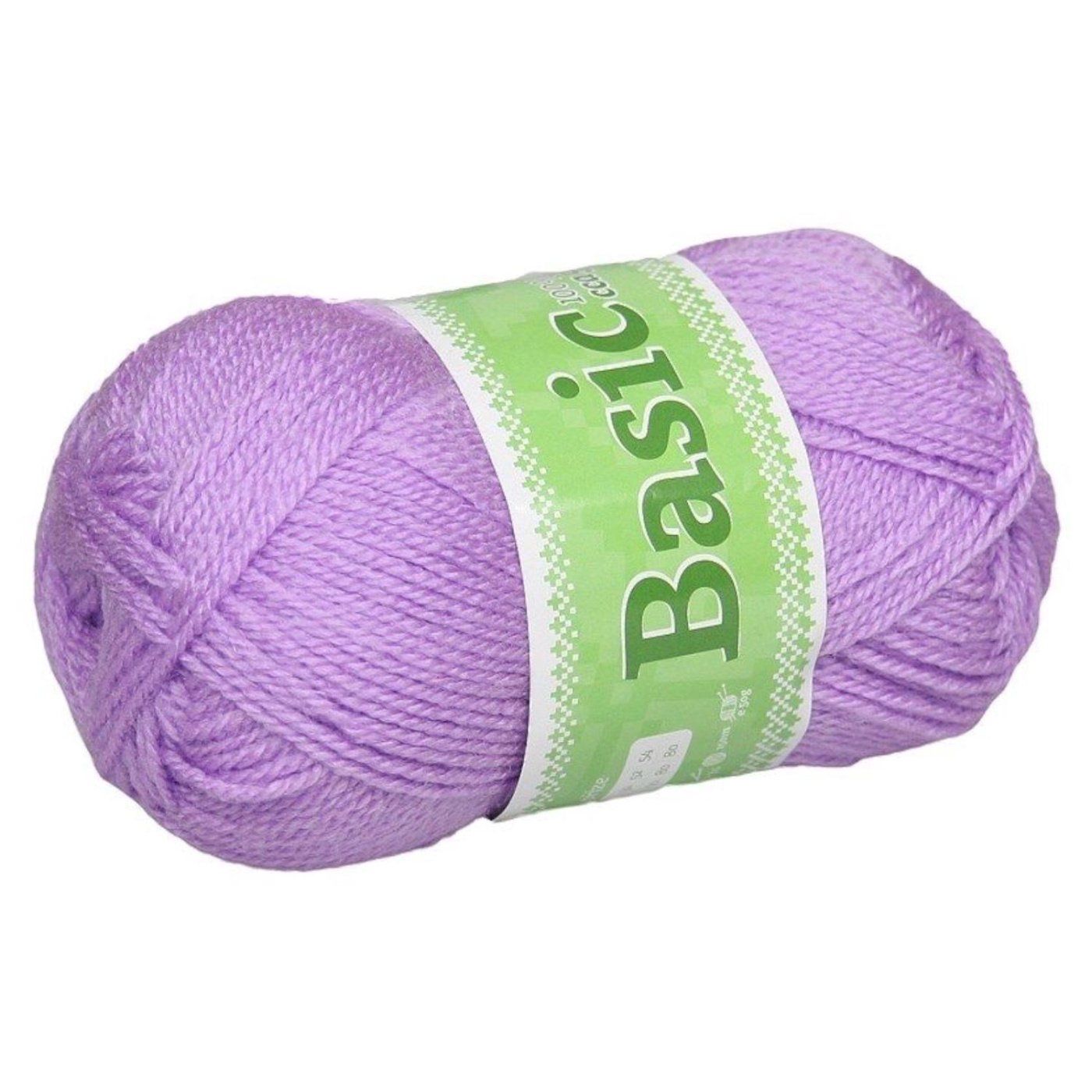 Basic, akrylová příze, 50 g, cca 150 m, 956 lila