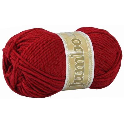 Jumbo, akrylová příze, 100 g, cca 147 m, 934 tmavě červená