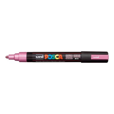 Popisovač Uni Posca PC-5M, 2,5 mm, metalicky růžový