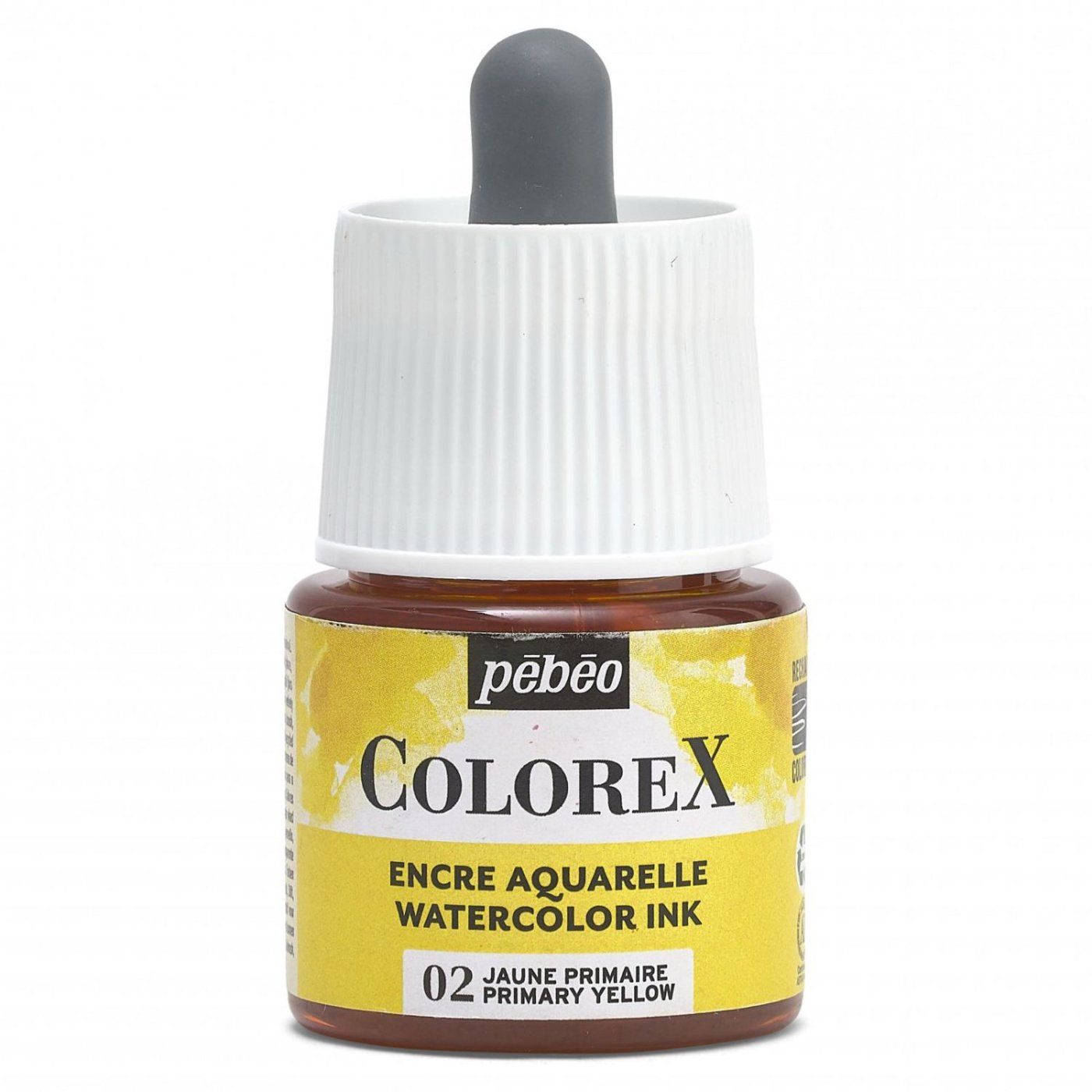 Akvarelový inkoust COLOREX, základní žlutá 45 ml