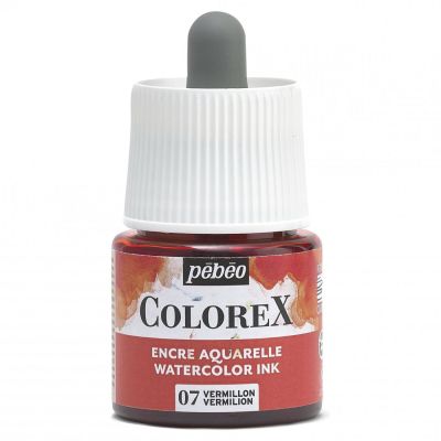 Akvarelový inkoust COLOREX, vermilion 45 ml