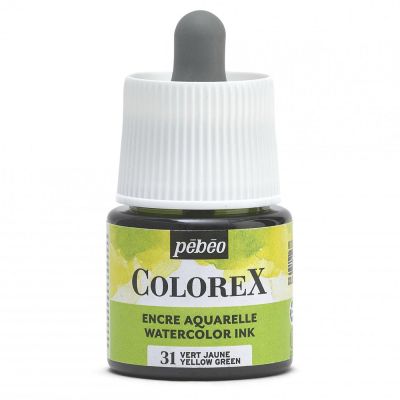 Akvarelový inkoust COLOREX, žlutozelený 45 ml