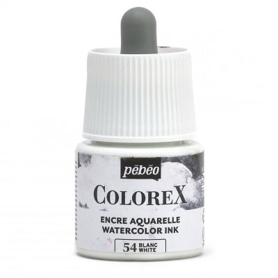 Akvarelový inkoust COLOREX, bílý 45 ml