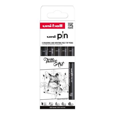 UNI PIN sada 5 ks lineru Drawing Tattoo Art