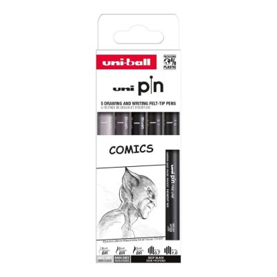 UNI PIN sada 5 ks lineru Drawing Comics
