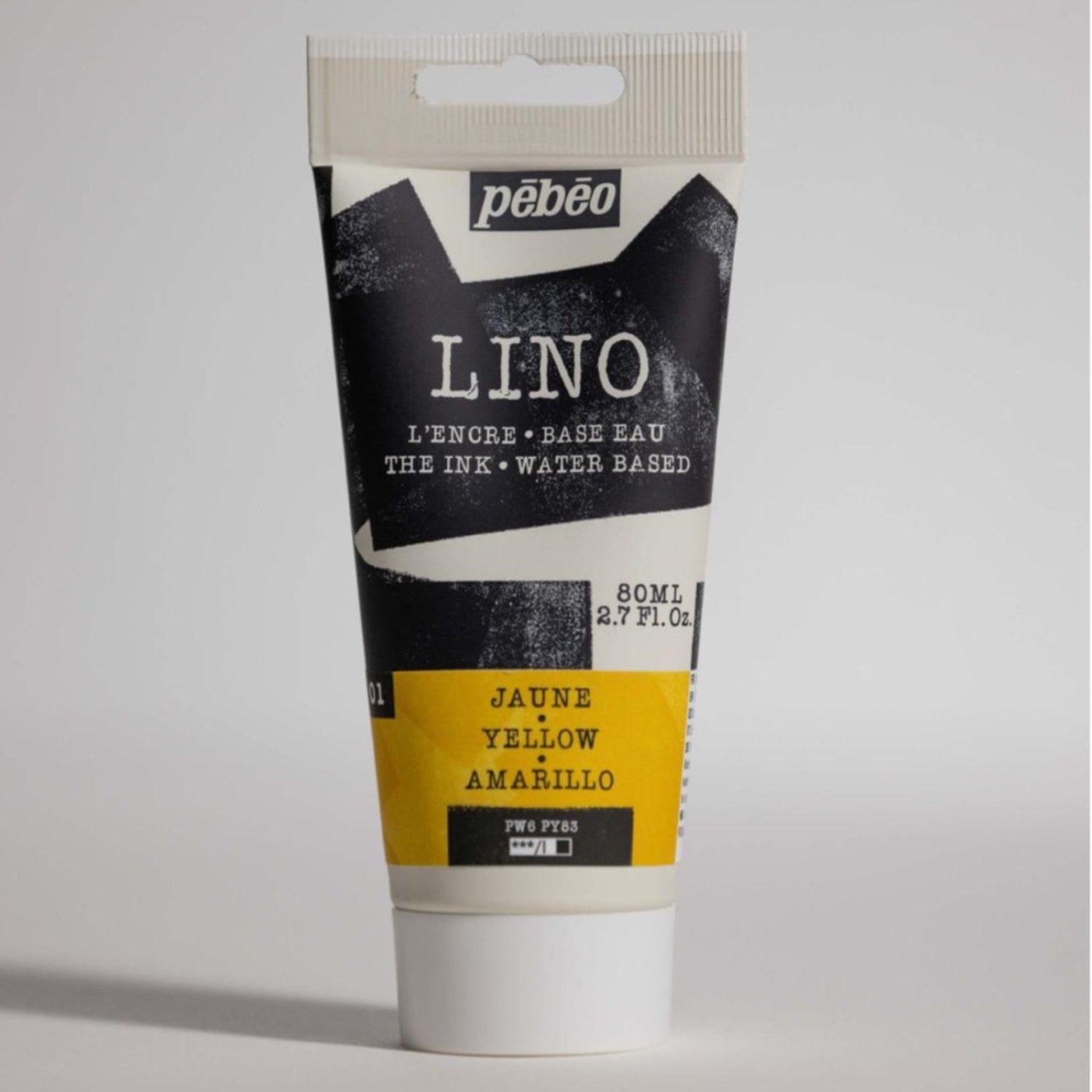 Linorytová barva PEBEO LINOCUT - žlutá, 80 ml