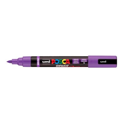 Popisovač UNI POSCA se štětcovým hrotem 1 - 4 mm, fialový