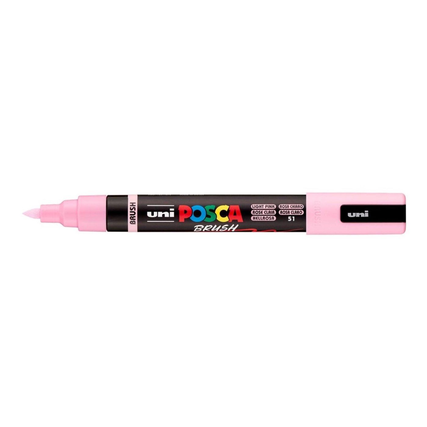 Popisovač UNI POSCA se štětcovým hrotem 1 - 4 mm, světleružový