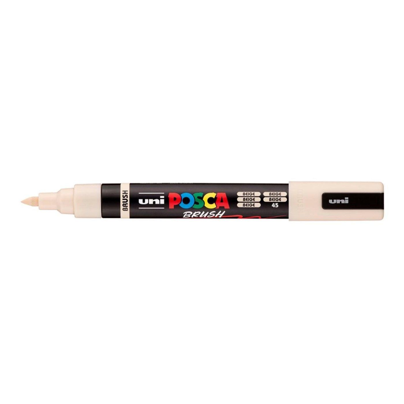 Popisovač UNI POSCA se štětcovým hrotem 1 - 4 mm, béžový