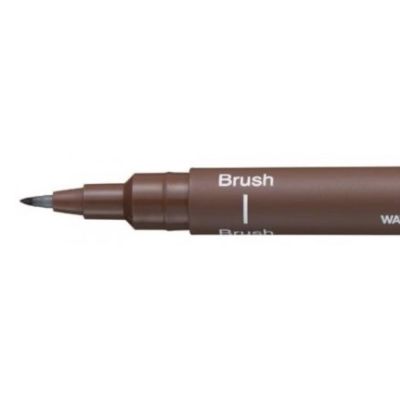 UNI PIN brush, sépie, se štetcovým hrotem