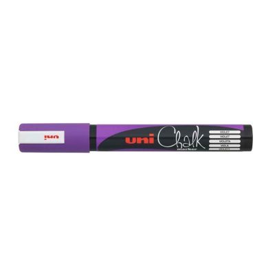 Křídový popisovač, UNI Chalk 5M, 1,8 - 2,5 mm, fialový