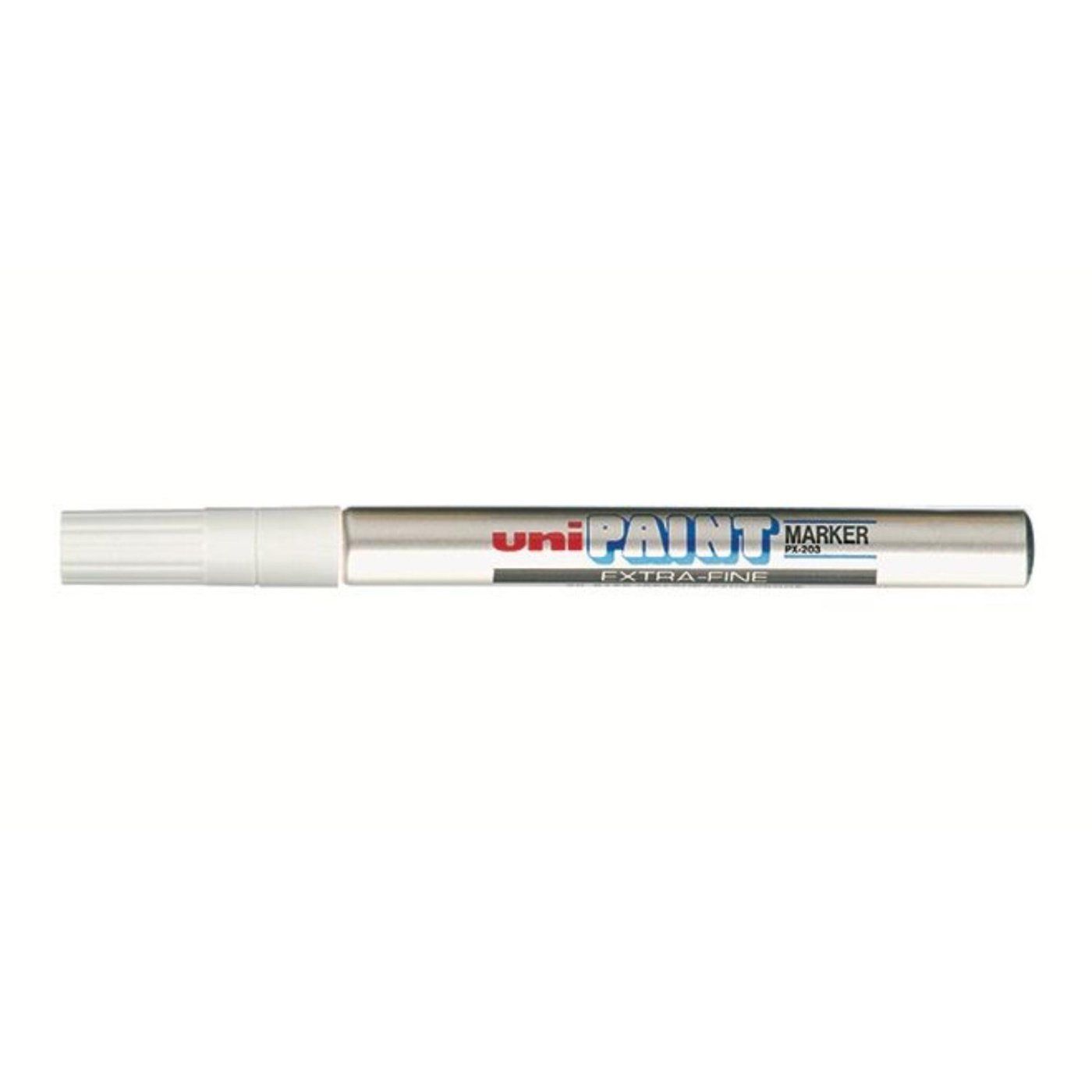 Lakový popisovač UNI PX-203, 0,5 mm, stříbrný
