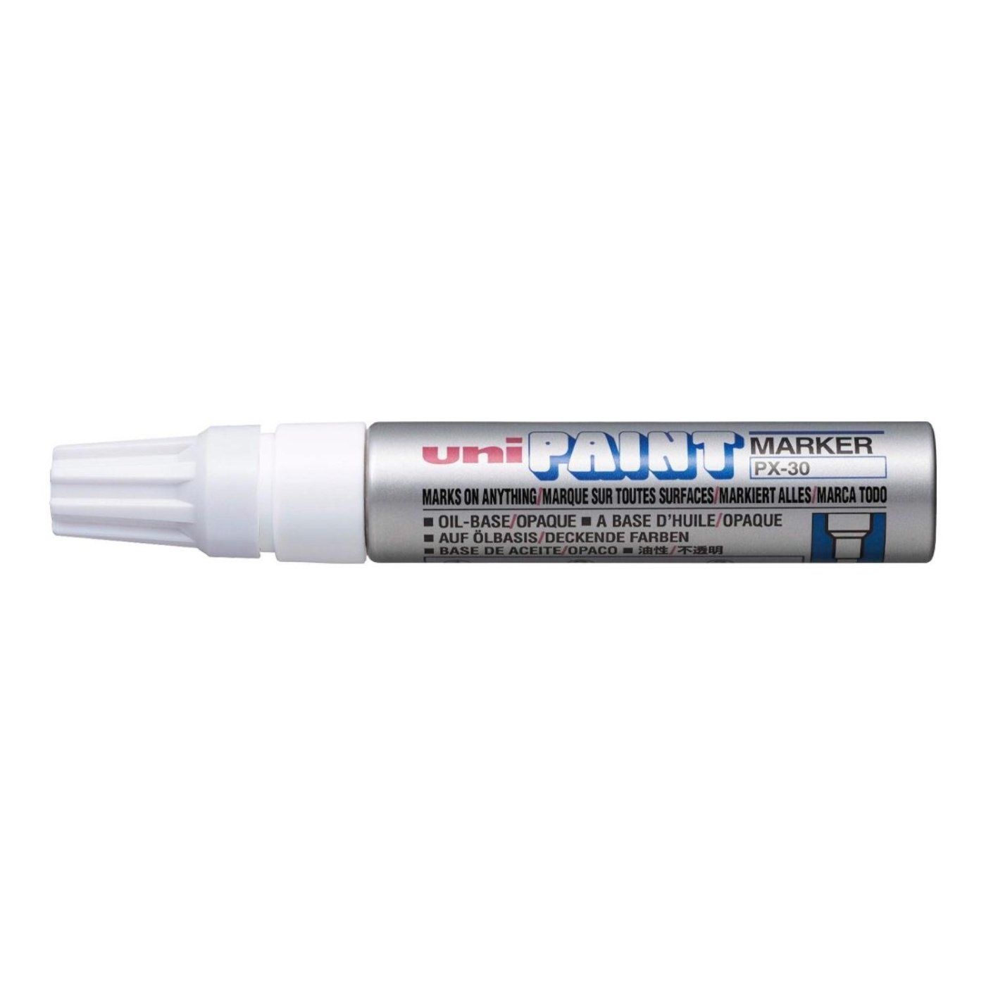 Lakový popisovač UNI PX-30, 4,0 - 8,5 mm, stříbrný