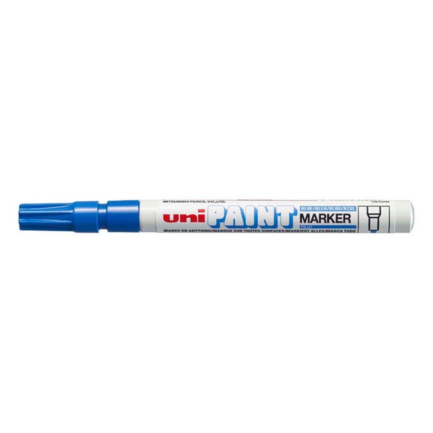Lakový popisovač UNI PX-21, 0,8 - 1,2 mm, modrý
