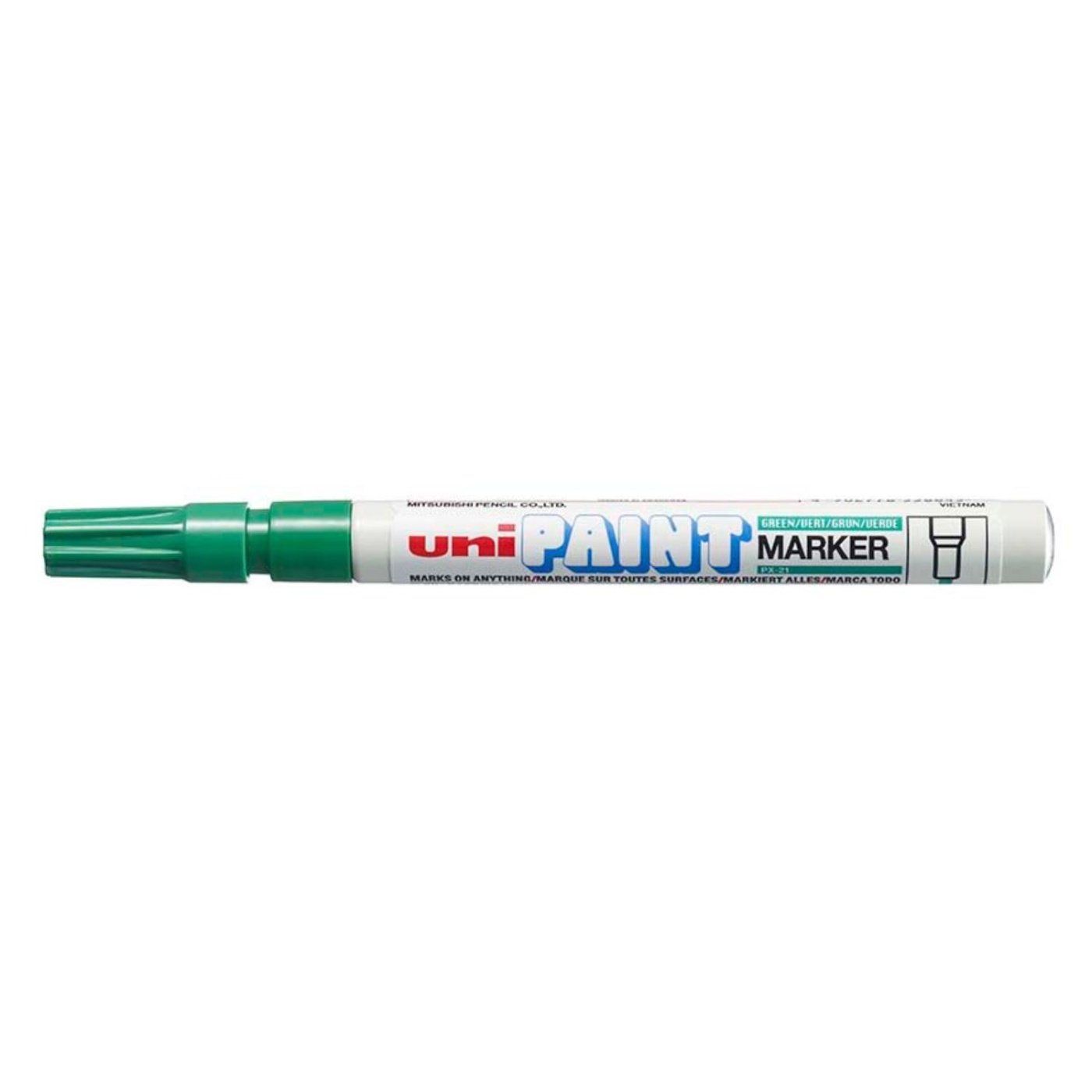 Lakový popisovač UNI PX-21, 0,8 - 1,2 mm, zelený