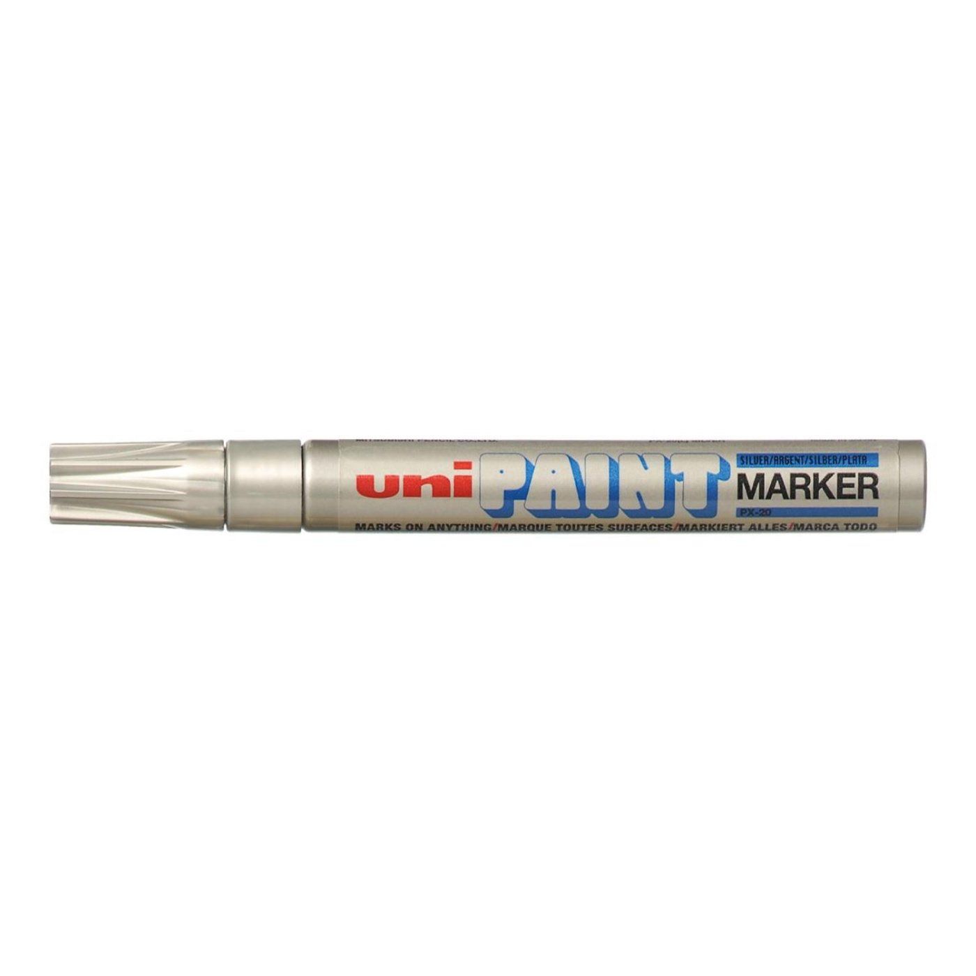 Lakový popisovač UNI PX-20, 2,2 - 2,8 mm, stříbrný