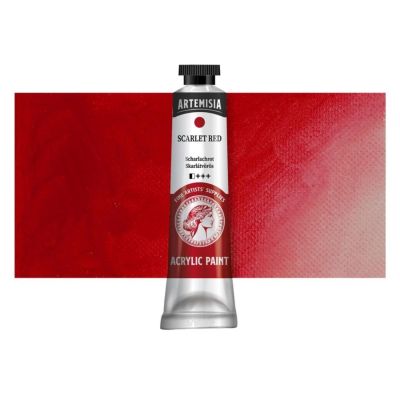 Akrylová barva Artemisia šarlatově červená, 40 ml