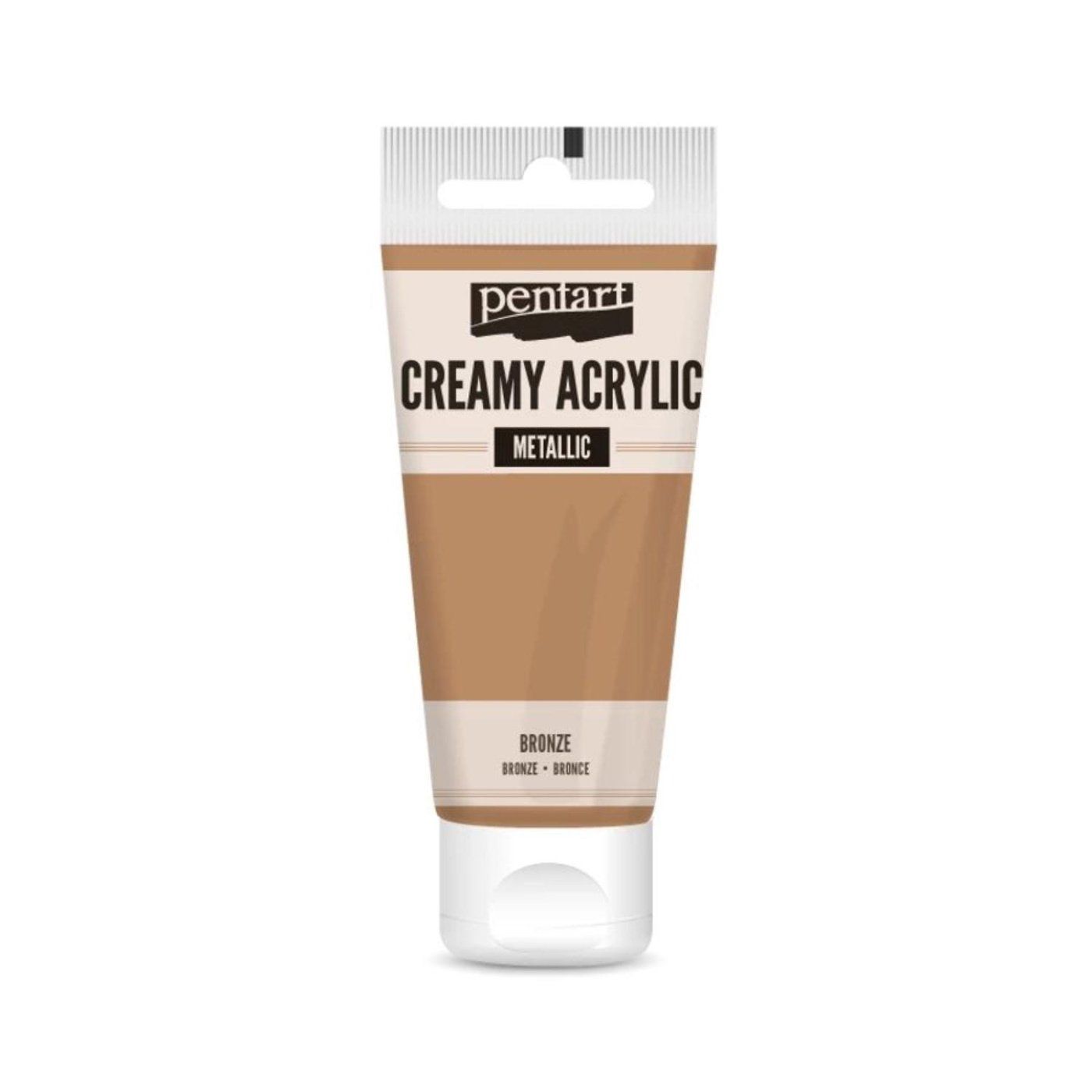 Akrylová barva krémová, metalická, bronzová, 60 ml