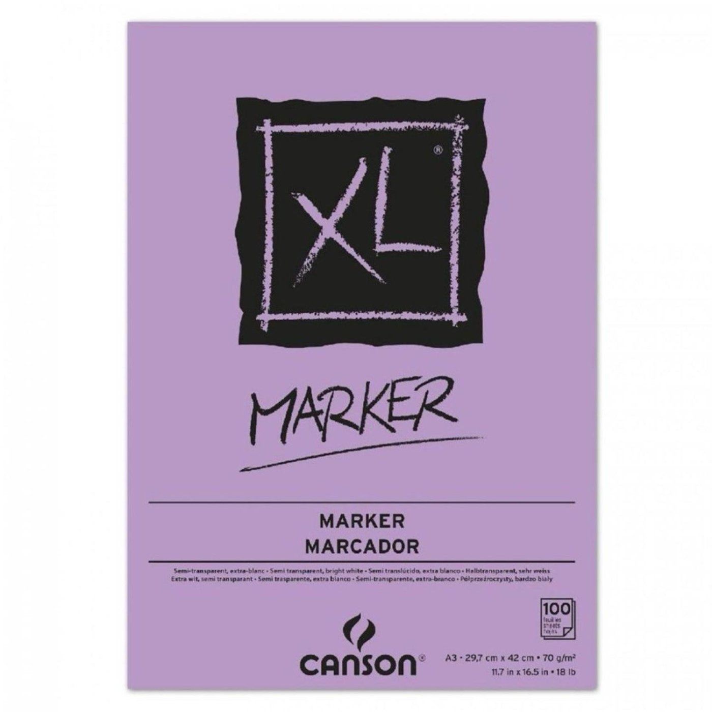 CANSON XL Marker, A3, 70g, 100 listů