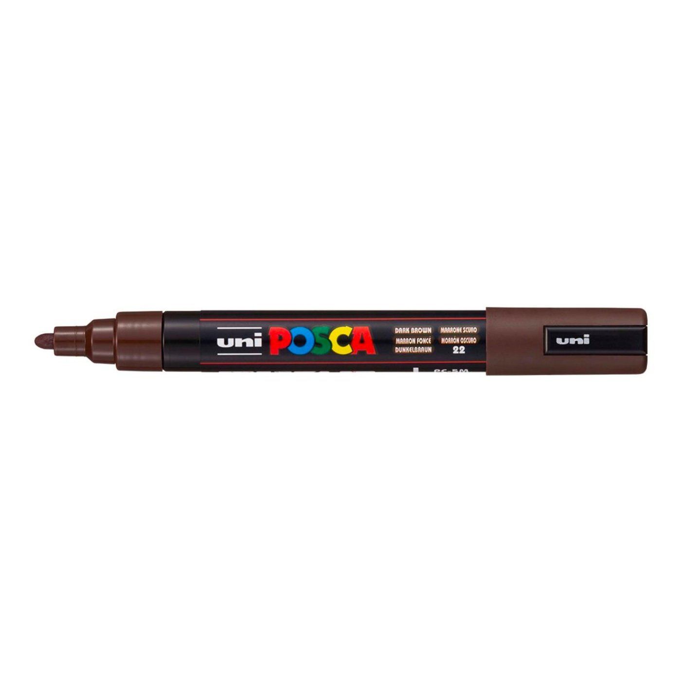 Popisovač Uni Posca PC-5M, 2,5 mm, tmavohnědá