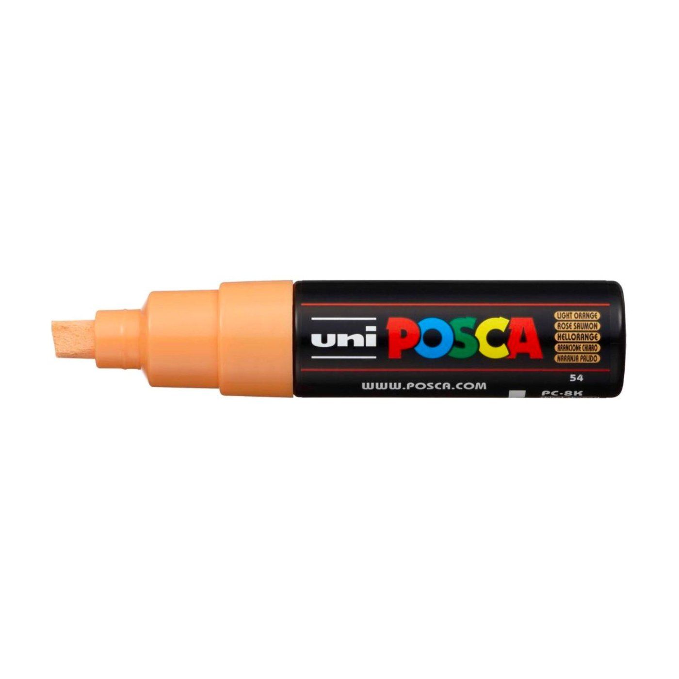 Popisovač Uni Posca PC-8K, 8 mm, světleoranžový