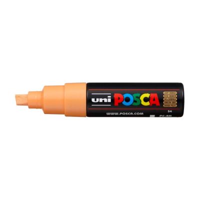 Popisovač Uni Posca PC-8K, 8 mm, světleoranžový