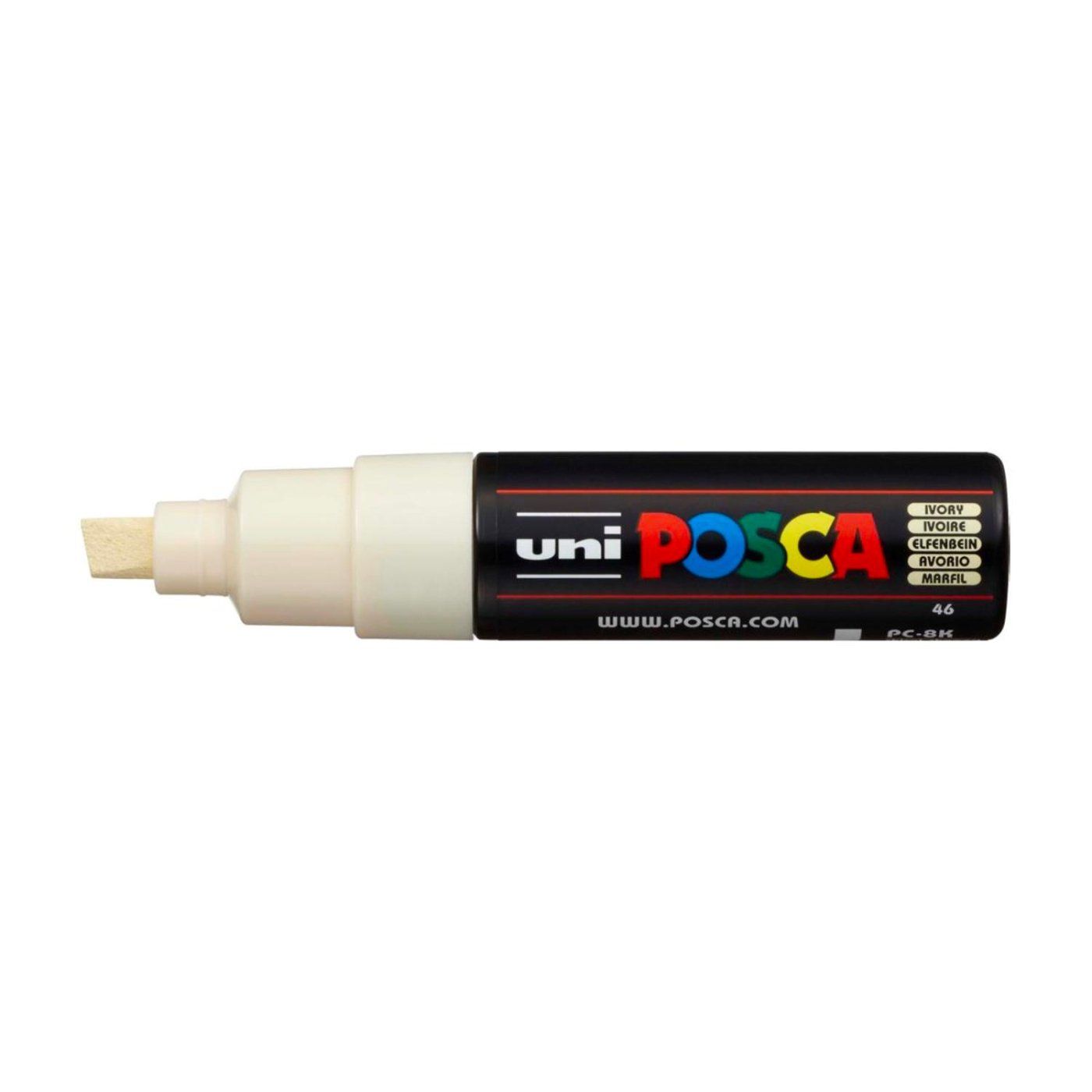 Popisovač Uni Posca PC-8K, 8 mm, smetanový
