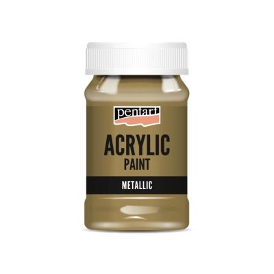 Akrylová barva 100 ml, metalická antická měděná