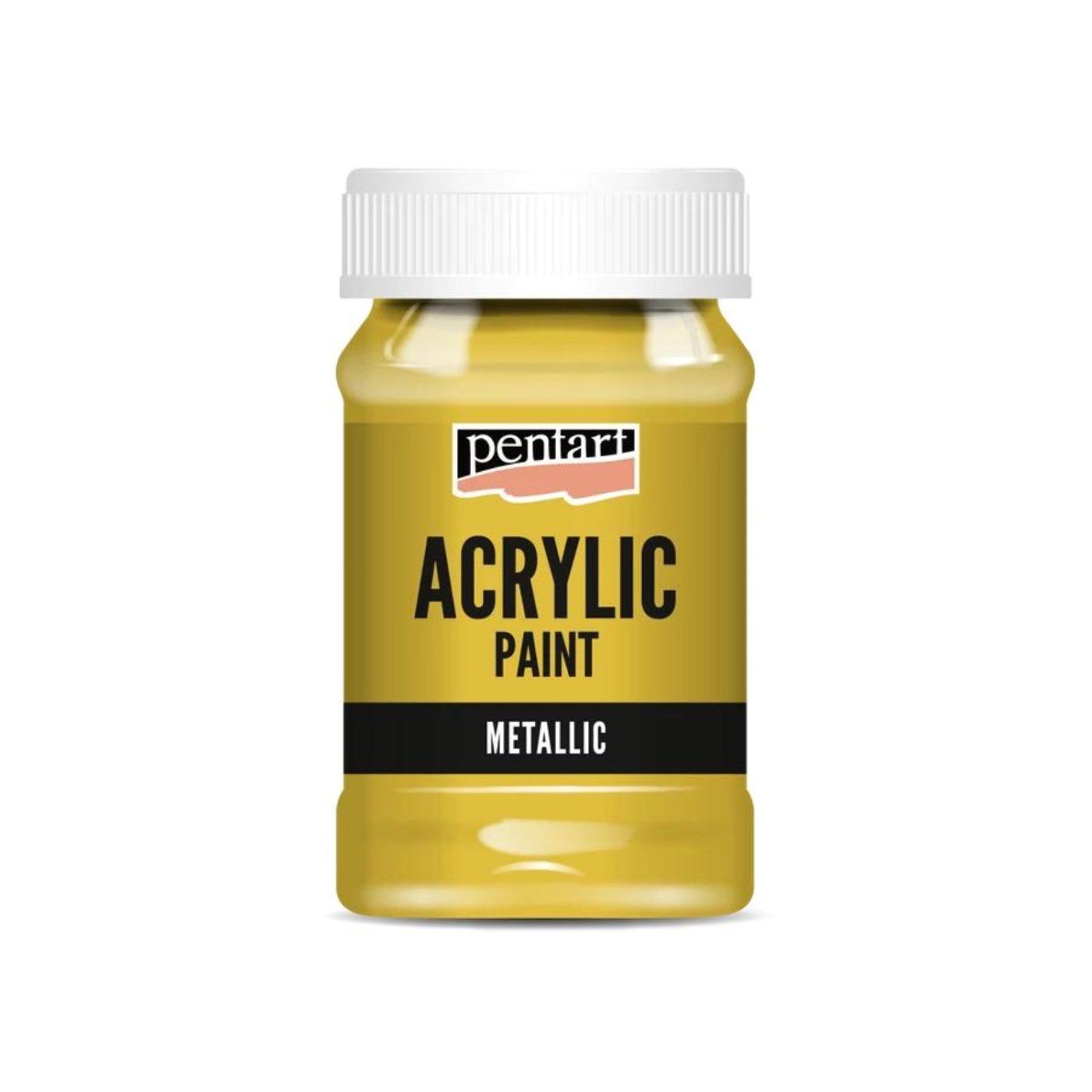 Akrylová barva 100 ml, metalická antická zlatá