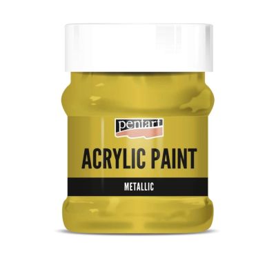 Akrylová barva 230 ml, metalická antická zlatá