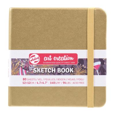 Art book, Art Creation, skicák, 12 x 12 cm, zlatý