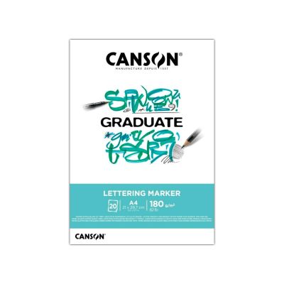 CANSON Skicák Graduate Lettering Marker, A4, 180 g, 20 listů