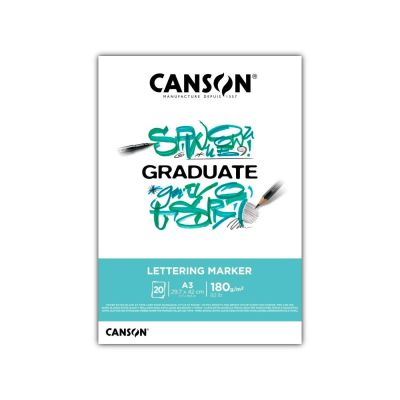 CANSON Skicák Graduate Lettering Marker, A3, 180 g, 20 listů